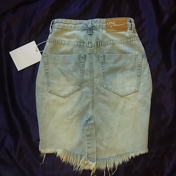 NWT One Teaspoon Denim Skirt - Picture 2 of 2